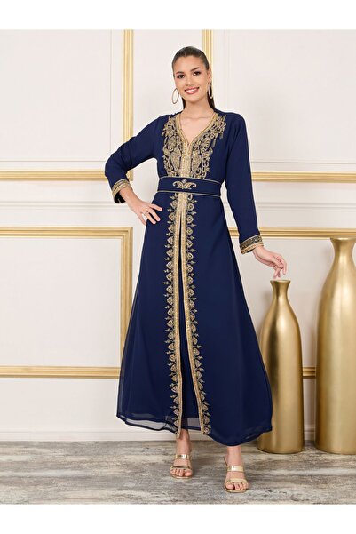 Maxim Creation By Styli Embellished Belted Kaftan