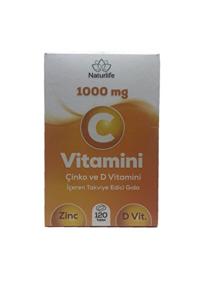 Genel Markalar 1000 Mg C Vitamini Çinko Ve D Vitamini İteg 120 Tablet
