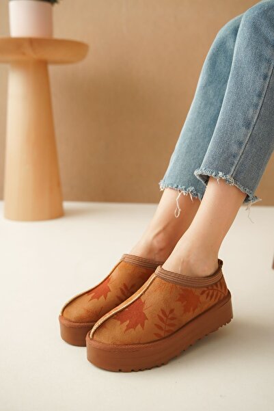 Lively Stylish Αδιάβροχες γούνινες παντόφλες για το σπίτι - Άνετη χοντρή σόλα