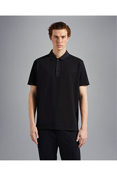 PAUL&SHARK MEN'S KNITTED POLOSHIRT C.WCOTTON