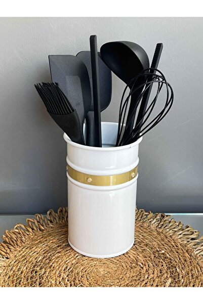 ROSSEV Silicone Serving Set 7 Pieces Black