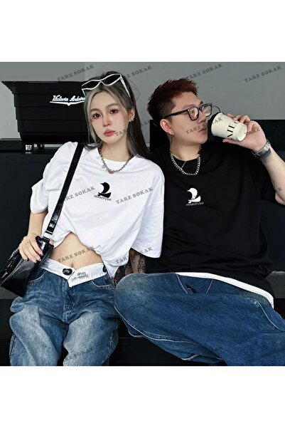 Tarzsokak Noul sezon Tir Harajuku Style Couple Lover Couple - 2 piese