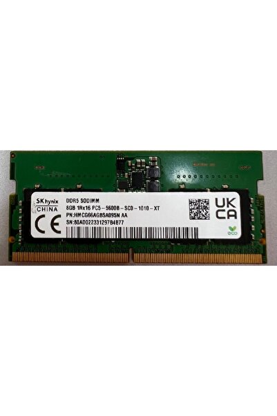 Hynix Sk 8 Gb Ddr5 5600 Mhz Orıjınal Notebook Ram-kutusuz