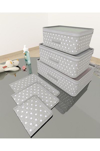 HOMELİFE EV TEKSTİL Polka Dot Baby Birth Hospital Exit Organization Bag