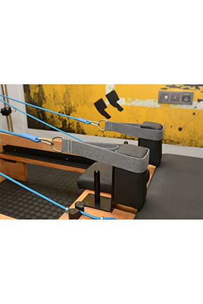 Drop Pilates Reformer Pilates Double Straps ( Ikili ) Elcik Füme