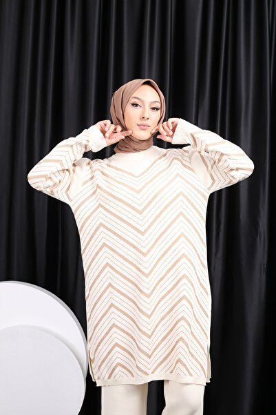 Kirazgym Σετ γκλίτερ τουνίκ με μακρύ ζιγκ-ζαγκ σχέδιο