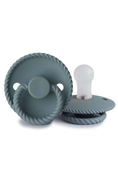 Frigg Stone Blue Rope Silicone Pacifier for 0-6 Months Baby