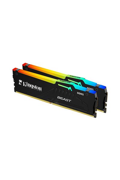 Kingston ذاكرة الوصول العشوائي المكتبية Beast RGB Expo بسعة 32 جيجابايت وسرعة 5600 ميجاهرتز DDR5 - CL36 KF556C36BBEAK2-32TR