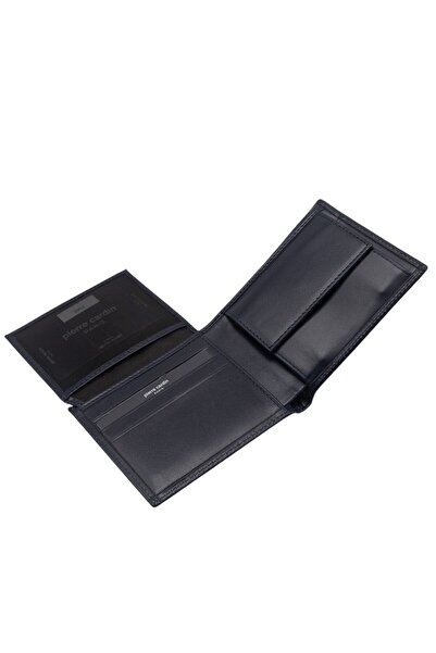 Pierre Cardin Men's Wallet - Navy Blue Analine Leather, Model 2062O15