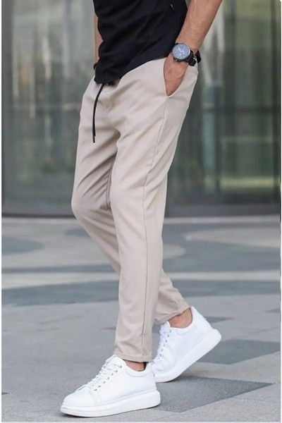 Offbeat Men's Jogger Trousers - Waist Tied, Double Leg