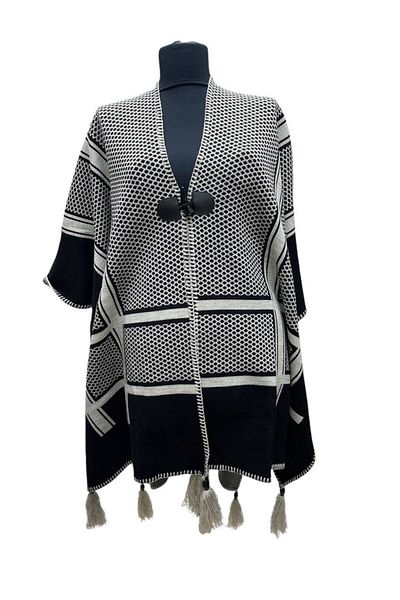 mim eşarp Akmoda - Thick Winter Knitwear Long Poncho