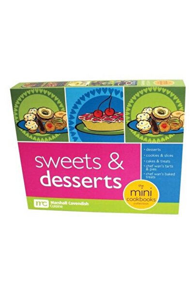Marston Book Services Ltd مجموعة كتب الطبخ الصغيرة في صندوق للحلويات والمعجنا...