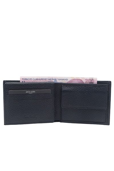 Pierre Cardin Leather Men's Wallet - Navy Blue Floater, Model 2062A38