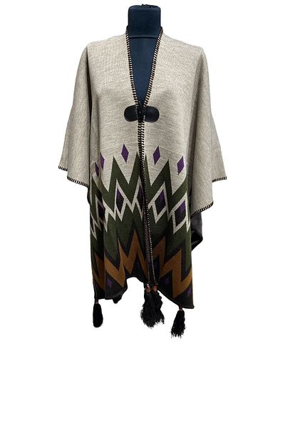 mim eşarp Akmoda - Thick Winter Knitwear Long Poncho