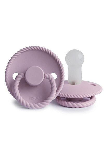 Frigg Soft Lilac Silicone Rope Pacifier - 6-18 Months