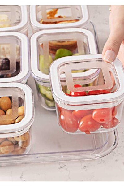 ALBETTO 250ml White Acrylic Breakfast Tray 7 Pieces