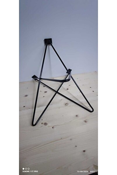 A&N DEKOR "Star" Picior Masa de Capăt / Metal / Negru - Diametru 35cm