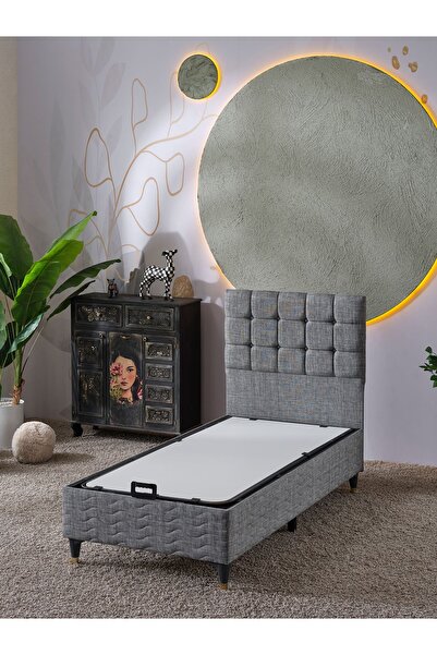 beehanem Bengü Tek Kişilik 3Lü Set Yatak+Baza+Başlık