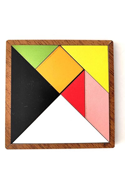 Eğitici Hobi Montessori Renkli Ahşap Tangram Dikkat Akıl Zeka Mantık Ve Strat...