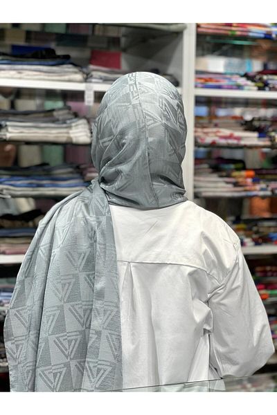 PİRAMİT Aura Logo Pattern Shawl