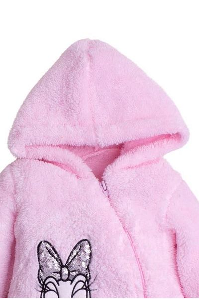 Chicsy Baby Welsoft Winter Jumpsuit - Sweet, Plush Cotton, Embroidered Hood