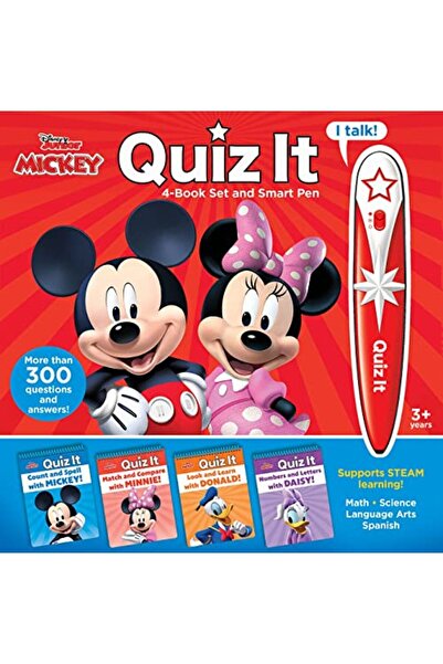 Phoenix International Publications مجموعة ديزني ميكي كويز إت المكونة من 4 كتب...