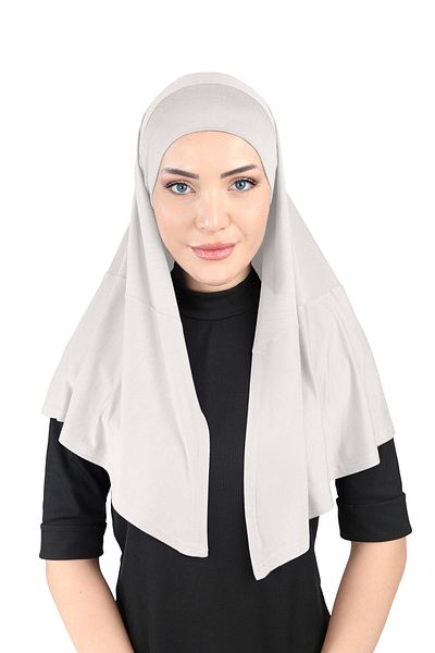 Ecardin Ανοιχτό Γκρι Φουλάρια Βισκόζης - Comfortable, St 050