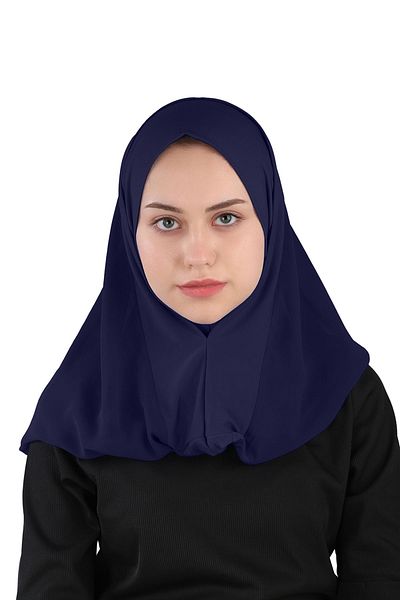 Ecardin Σάλι σιφόν Mary Sandy - St 550 Navy Blue