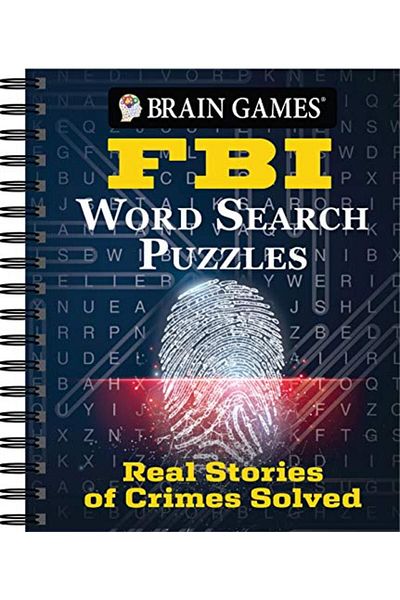 Ingram Brain Games Fbi Word Search Puzzles Real Stories Of Crimes Solved