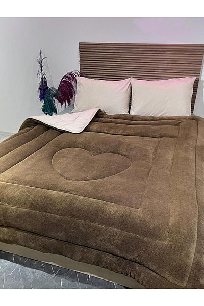 MİLAYS LİFE HOME COLLECTİON Milays Welsoft Double Sided Quilt - Soft Feather, Plain Anti-Sweat Fabric