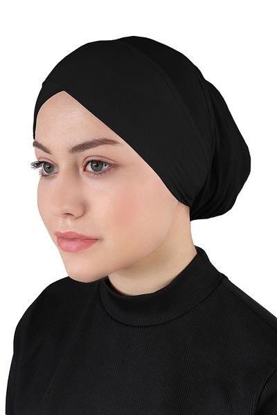 Ecardin Black Thin Parisian Breathable Fabric - Practical Cross Cap - St 357