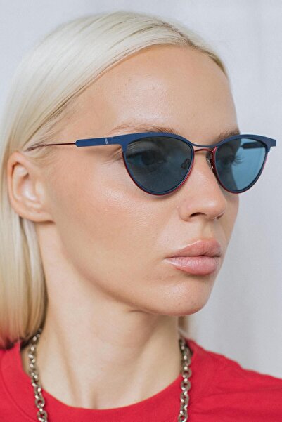 Bilge Karga Dellina Navy Red Blue Güneş Gözlüğü