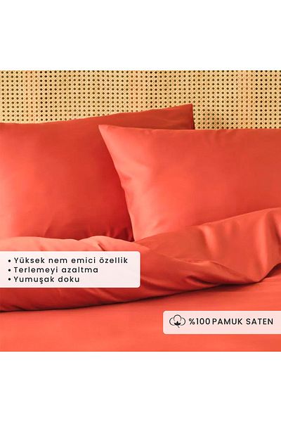 Bella Maison Комплект завивки за легло Supreme Basic King Size, 100% памучен сатен (240X220 см)