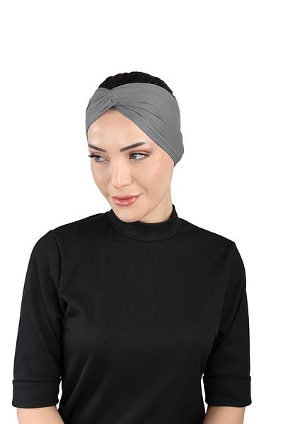 Ecardin Σκούρο γκρι Bandana Comfortable Cross Bonnet - St 055