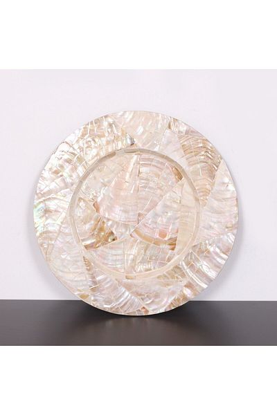 Mylamp Παπούτσια Anita 30x1,2 cm με μαργαριταρένιο πιάτο και σουπλά