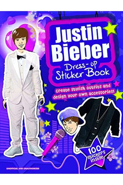 Hachette كتاب ملصقات ملابس جاستن بيبر