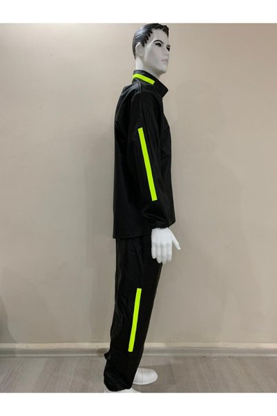 NGV Biker Raincoat - Flexible Thick Fabric - Wind and Waterproof - High Quality - Top and Bottom Set