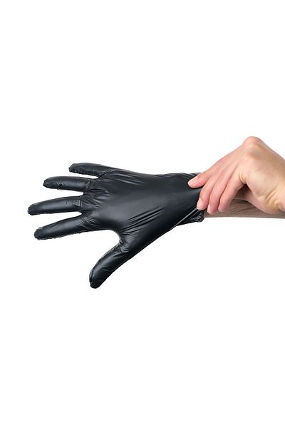ADYMEDİKALVET New Generation Plus Gloves - Black S Pack of 100 1, Powder Free
