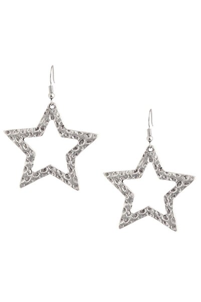 LABALABA Kadın Antik Gümüş Kaplama Sallantılı Yıldız Küpe