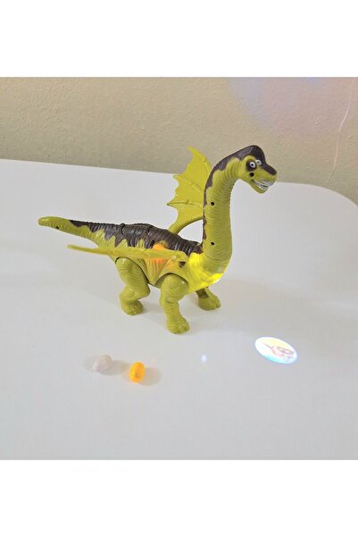 CİGATOYS Oyuncak Pilli Dinazor,yumurtlayan Işıklı Sesli Yürüyen Dinozor40 Cm.