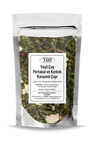 TOS The Organic Spices شاي البرتقال الأخضر والتوت البري - 40 جم (1. الجودة) ا...