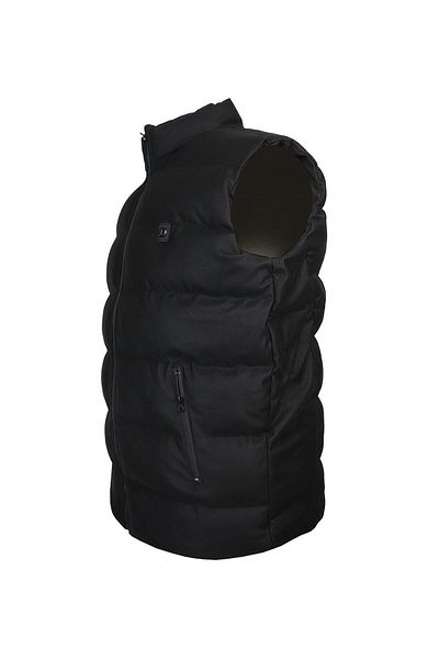 DEKONS Μαύρο αδιάβροχο χοντρό γιλέκο Nubuck Plus Size - Μεταξύ 125-155 κιλών