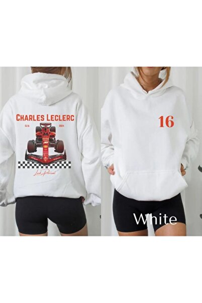 Massgai 2024 Charles Leclerc Unisex Oversize Світшот з капюшоном - 3-нитковий...