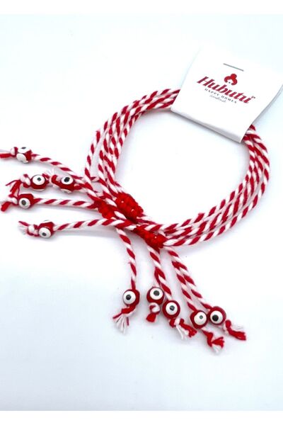 Concept HuBuTU مجموعة مكونة من 5 أساور متمنية مطرزة بالعين الحمراء