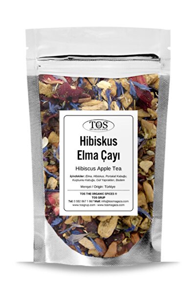 TOS The Organic Spices شاي الكركديه والتفاح - 40 جم، الأول شاي الكركديه عالي ...