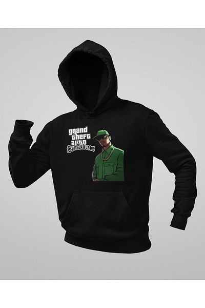 SEVBANO Gta San Andreas Printed Unisex Oversize Hoodie
