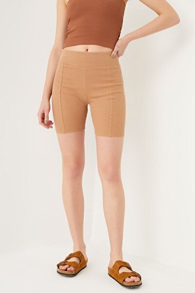 Curly Colanți biker cu cusături de cămilă