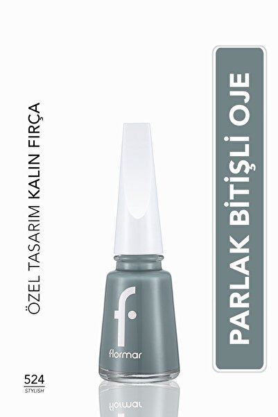 Flormar Klasik Parlak Bitişli Yüksek Pigmentli Oje - Nail Enamel- 524 Stylısh New- 8682536036412