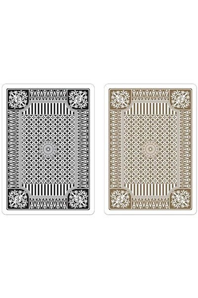 Peter Pauper Press بطاقات لعب البوكر المميزة بلاك جولد