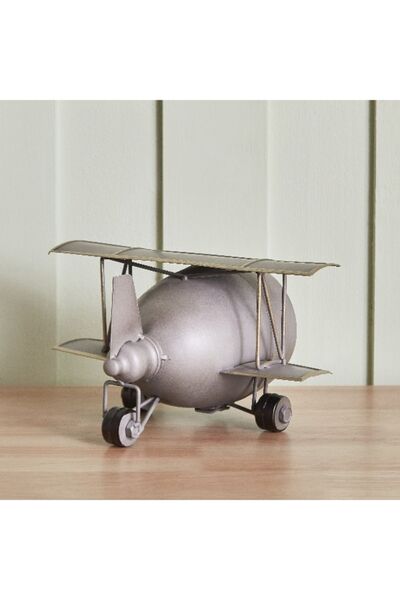 Home Box Maverick Metal Plane Table Clock - 26.5x19.5x15 cm